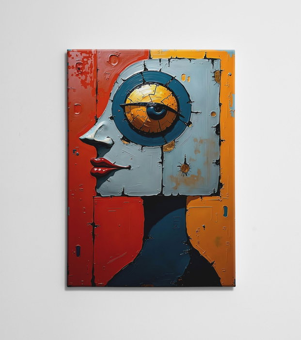 Wallity WY436 Pintura Decorativa en Lienzo Multicolor 50 x 70 cm